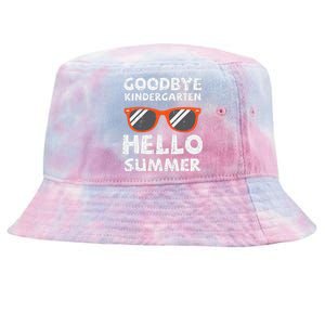 Goodbye Kindergarten Hello Summer Last Day Graduation Tie-Dyed Bucket Hat