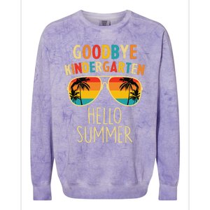 Goodbye Kindergarten Hello Summer Last Day Graduation Colorblast Crewneck Sweatshirt