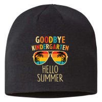 Goodbye Kindergarten Hello Summer Last Day Graduation Sustainable Beanie