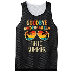 Goodbye Kindergarten Hello Summer Last Day Graduation Mesh Reversible Basketball Jersey Tank