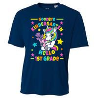 Goodbye Kindergarten Hello 1st Grade I Unicorn Cooling Performance Crew T-Shirt