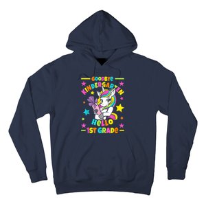 Goodbye Kindergarten Hello 1st Grade I Unicorn Hoodie