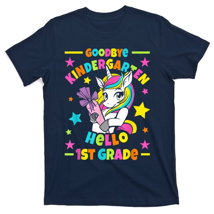 Goodbye Kindergarten Hello 1st Grade I Unicorn T-Shirt