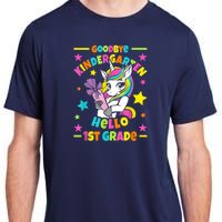 Goodbye Kindergarten Hello 1st Grade I Unicorn Adult ChromaSoft Performance T-Shirt