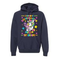 Goodbye Kindergarten Hello 1st Grade I Unicorn Premium Hoodie