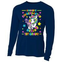 Goodbye Kindergarten Hello 1st Grade I Unicorn Cooling Performance Long Sleeve Crew