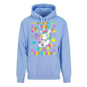 Goodbye Kindergarten Hello 1st Grade I Unicorn Unisex Surf Hoodie