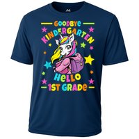 Goodbye Kindergarten Hello 1st Grade I Unicorn Cooling Performance Crew T-Shirt