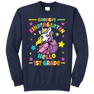 Goodbye Kindergarten Hello 1st Grade I Unicorn Sweatshirt