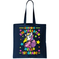 Goodbye Kindergarten Hello 1st Grade I Unicorn Tote Bag