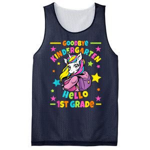 Goodbye Kindergarten Hello 1st Grade I Unicorn Mesh Reversible Basketball Jersey Tank