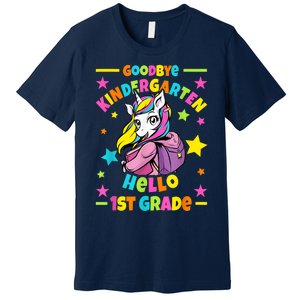 Goodbye Kindergarten Hello 1st Grade I Unicorn Premium T-Shirt