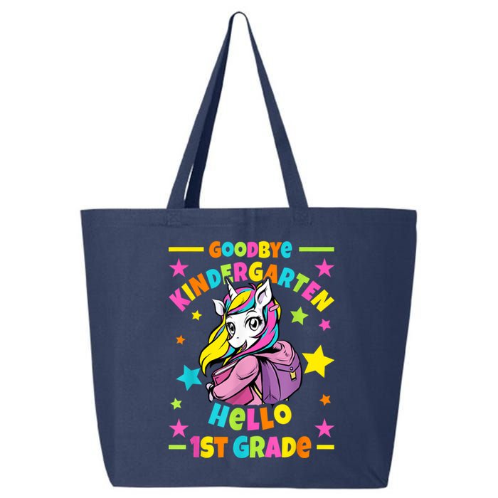 Goodbye Kindergarten Hello 1st Grade I Unicorn 25L Jumbo Tote