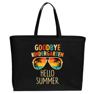 Goodbye Kindergarten Hello Summer Last Day Graduation Cotton Canvas Jumbo Tote