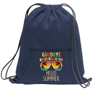 Goodbye Kindergarten Hello Summer Last Day Graduation Sweatshirt Cinch Pack Bag