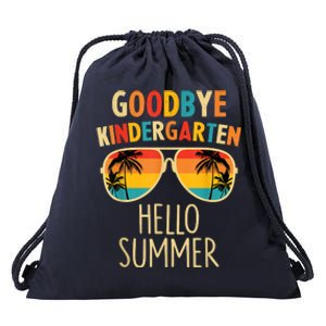 Goodbye Kindergarten Hello Summer Last Day Graduation Drawstring Bag