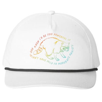 God Knew ID Be Too Powerful If I DidnT Have Mild Snapback Five-Panel Rope Hat