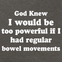 God Knew I Would Be Too Powerful If I Had Regular Bowel Movements Cotton Canvas Backpack