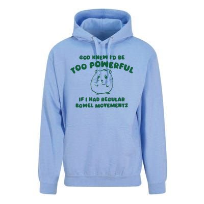 God Knew ID Be Too Powerful Unisex Surf Hoodie