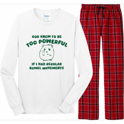 God Knew ID Be Too Powerful Long Sleeve Pajama Set