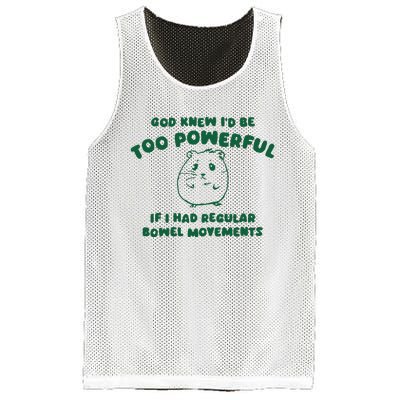 God Knew ID Be Too Powerful Mesh Reversible Basketball Jersey Tank