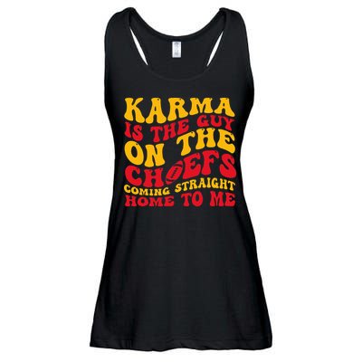  Groovy Karma Is the Guy on the Chief  Ladies Essential Flowy Tank