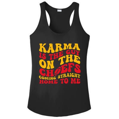 Groovy Karma Is the Guy on the Chief  Ladies PosiCharge Competitor Racerback Tank