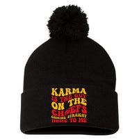  Groovy Karma Is the Guy on the Chief  Pom Pom 12in Knit Beanie