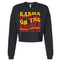  Groovy Karma Is the Guy on the Chief  Cropped Pullover Crew