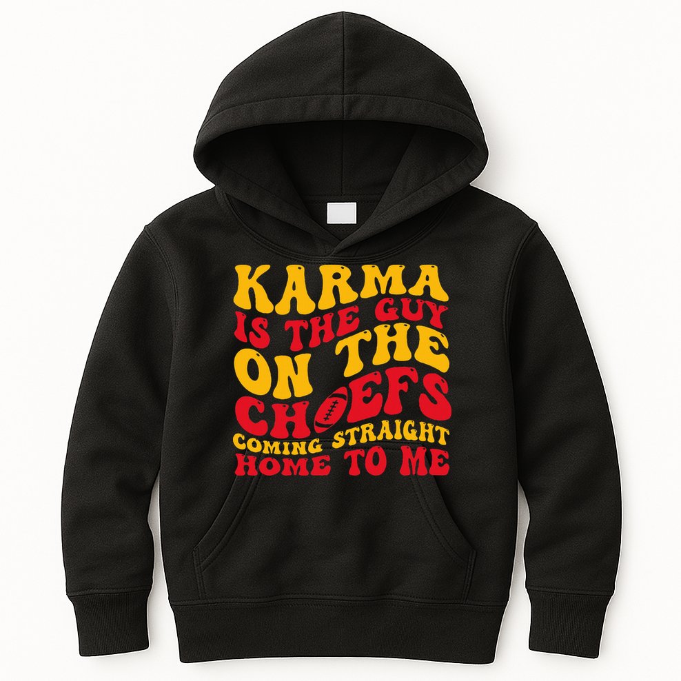  Groovy Karma Is the Guy on the Chief  Kids Hoodie