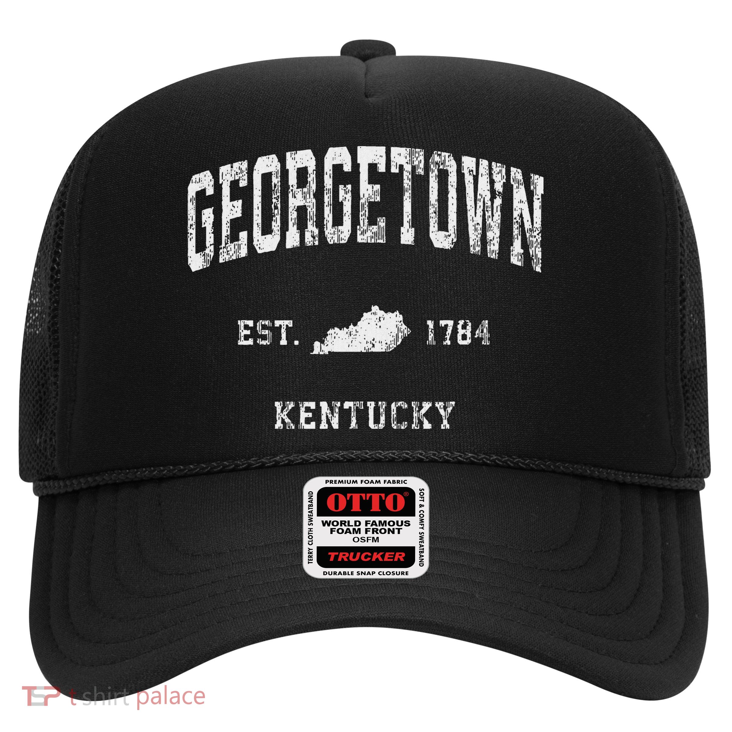 Georgetown Kentucky Ky Vintage Athletic Sports Design Trucker Hat