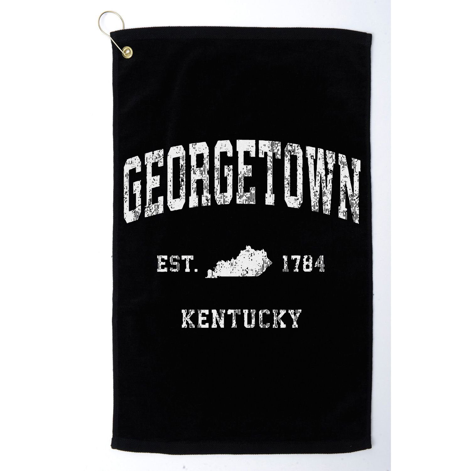 Georgetown Kentucky Ky Vintage Athletic Sports Design Golf Towel