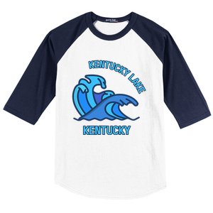 Graphic Kentucky Lake Kentucky Pocket Wave Souvenir Baseball Sleeve Shirt