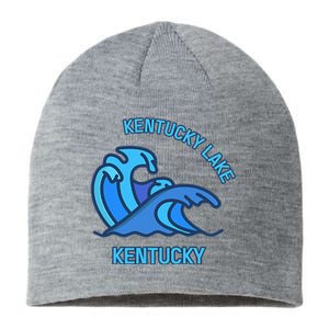 Graphic Kentucky Lake Kentucky Pocket Wave Souvenir Sustainable Beanie