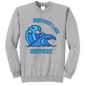 Graphic Kentucky Lake Kentucky Pocket Wave Souvenir Tall Sweatshirt