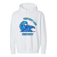 Graphic Kentucky Lake Kentucky Pocket Wave Souvenir Garment-Dyed Fleece Hoodie