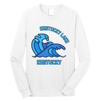 Graphic Kentucky Lake Kentucky Pocket Wave Souvenir Long Sleeve Shirt