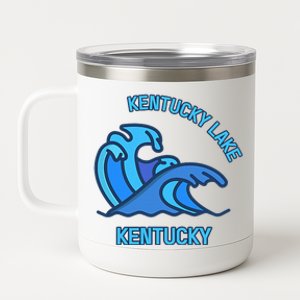 Graphic Kentucky Lake Kentucky Pocket Wave Souvenir 12 oz Stainless Steel Tumbler Cup