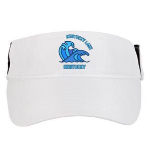 Graphic Kentucky Lake Kentucky Pocket Wave Souvenir Adult Drive Performance Visor