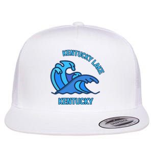 Graphic Kentucky Lake Kentucky Pocket Wave Souvenir Flat Bill Trucker Hat