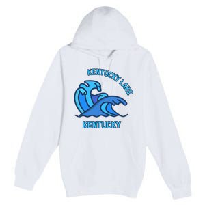 Graphic Kentucky Lake Kentucky Pocket Wave Souvenir Premium Pullover Hoodie