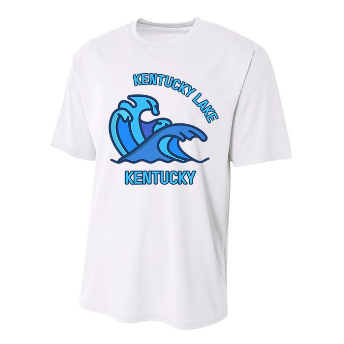 Graphic Kentucky Lake Kentucky Pocket Wave Souvenir Performance Sprint T-Shirt