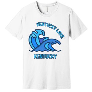 Graphic Kentucky Lake Kentucky Pocket Wave Souvenir Premium T-Shirt