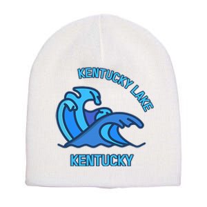 Graphic Kentucky Lake Kentucky Pocket Wave Souvenir Short Acrylic Beanie