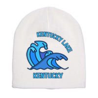 Graphic Kentucky Lake Kentucky Pocket Wave Souvenir Short Acrylic Beanie