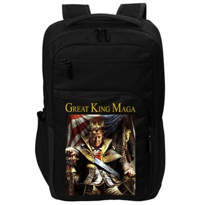 Great King Maga Donald Trump Throne Impact Tech Backpack