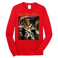 Great King Maga Donald Trump Throne Long Sleeve Shirt