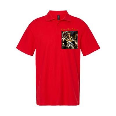 Great King Maga Donald Trump Throne Softstyle Adult Sport Polo