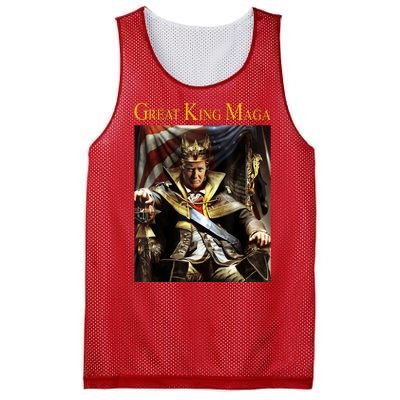 Great King Maga Donald Trump Throne Mesh Reversible Basketball Jersey Tank