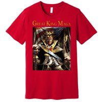 Great King Maga Donald Trump Throne Premium T-Shirt